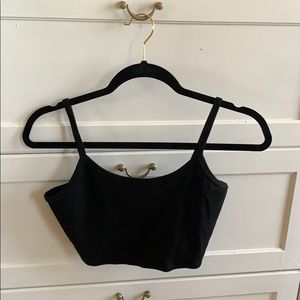 Black crop top